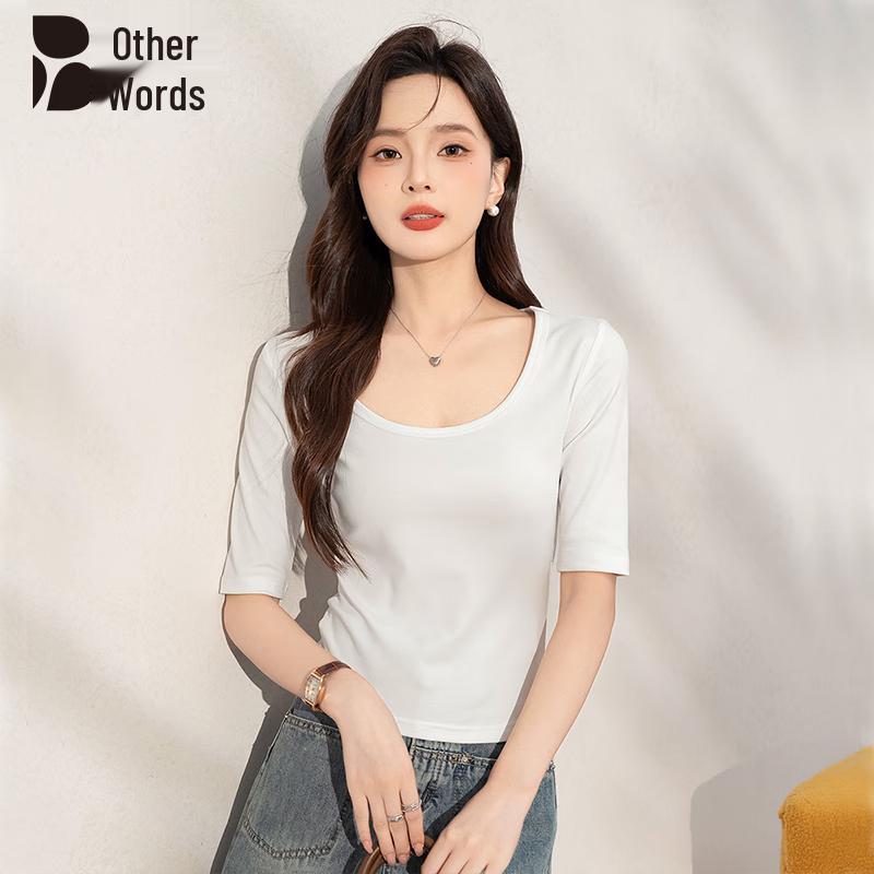 Women s Round Neck Cotton Short-Sleeve T-Shirt M