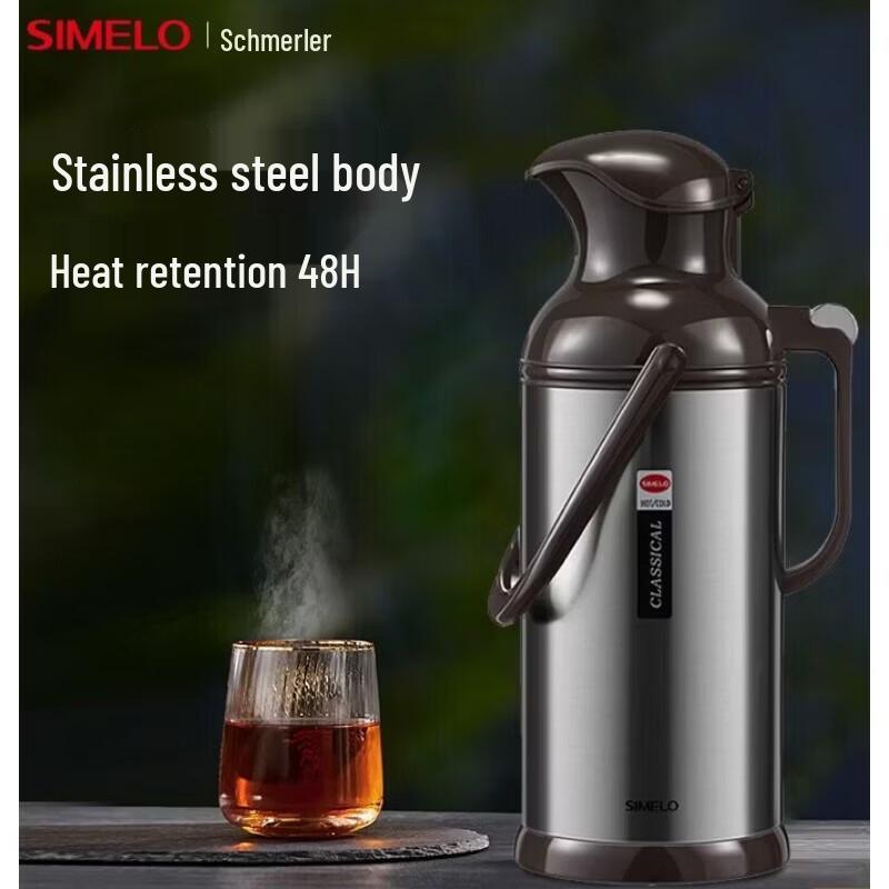 Shimelo 3.2L Glass Lined Stainless Steel Thermos Bottle