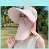 Ultralight Summer Sun Hat With Removable Shoulder Shield For Outdoor Cycling And Uv Protection