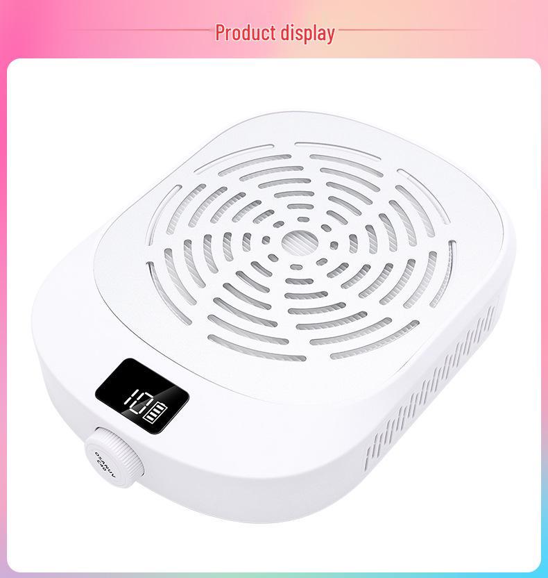 Adjustable Speed Brushless Turbo Nail Dust Collector with High Suction for Professional Nail Salons