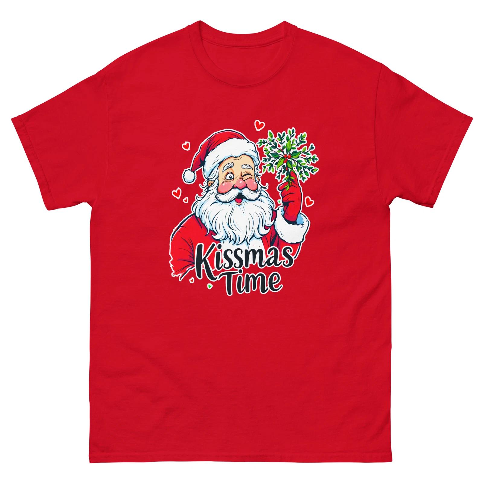 Kissmas Time Christmas Xmas Funny T-Shirt S