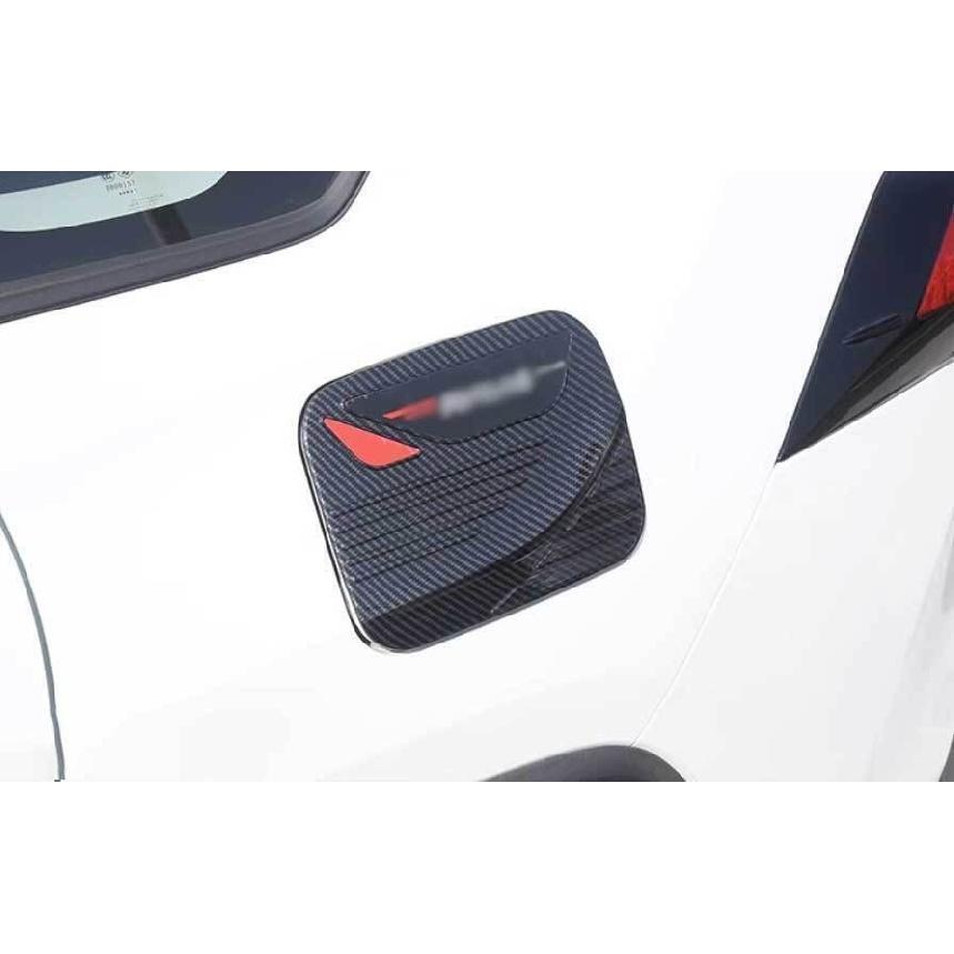 For Toyota RAV4 2019-25 Sport Carbon Fibre Outside Fuel Oil Tank Cap Cover Trim