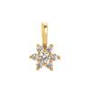 December Birthstone Necklace: Hexagonal & Round Zircon Pendant on Copper
