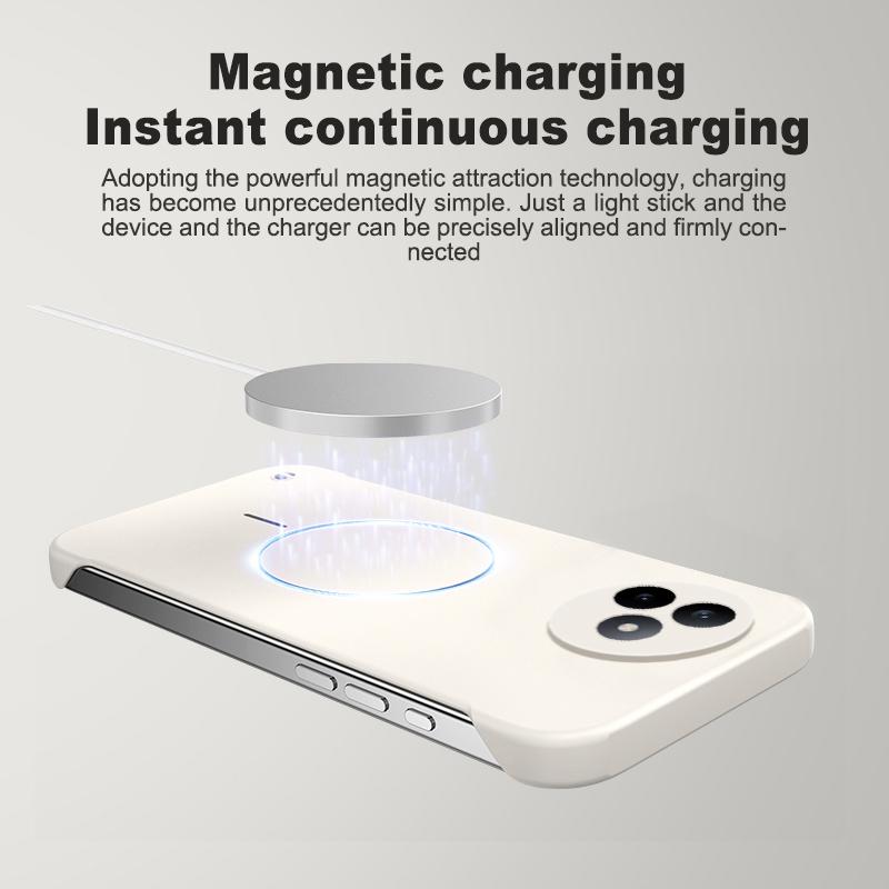 Luxus Ultra Dünne PC Matte Rahmenlose Hülle Für Magsafe Poco F5 F6 F7 PRO F7 Ultra X7 Pro Magnetische Stoßfeste Glatte Abdeckung