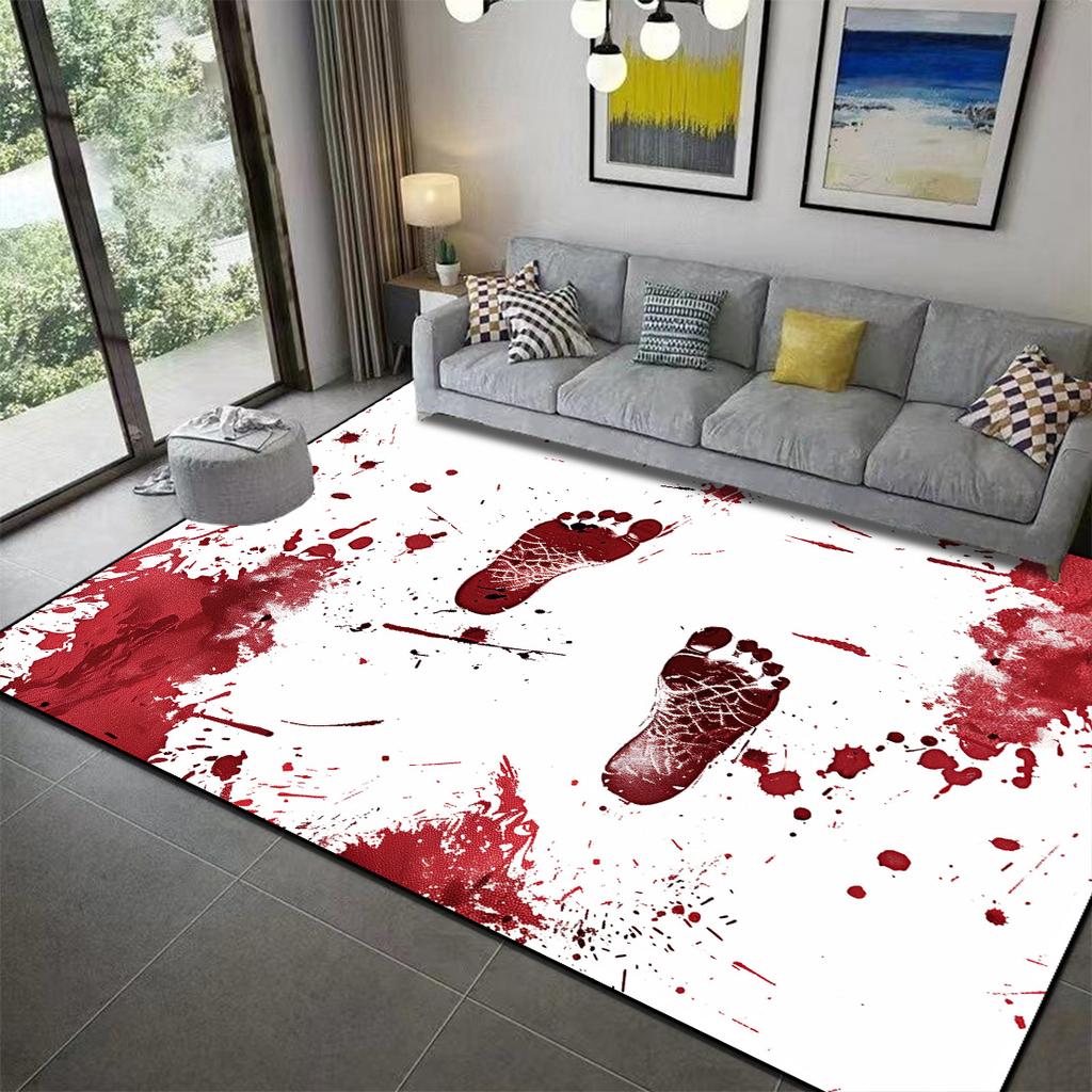 Halloween Decoration 3D Carpet Terror Atmosphere Blood Decor Rug Living Room Bedroom Door Mats halloween Party Large Floor Mat