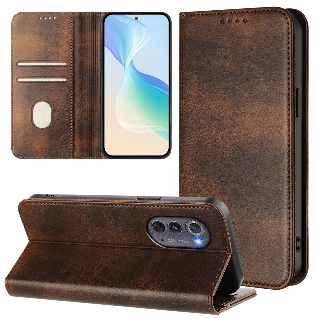 Luxury Magnet Flip Wallet Leather Case For Motorola Edge 2022 2023 2024 2025 Edge S30 X30 Phone Card Cover