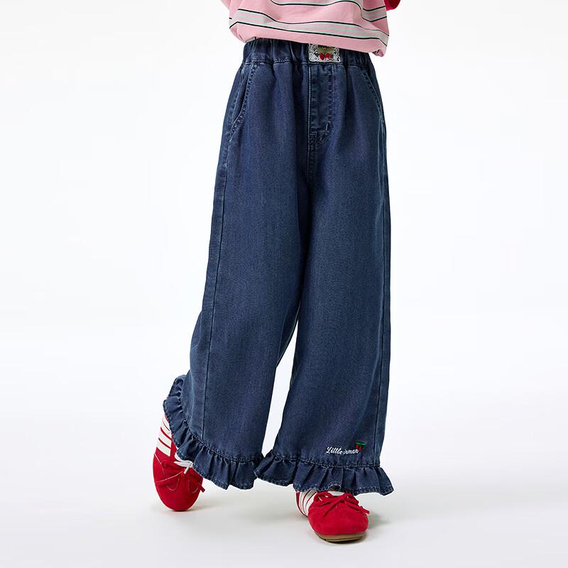 Girls' Lyocell Blend Soft Denim Straight-Leg Pants