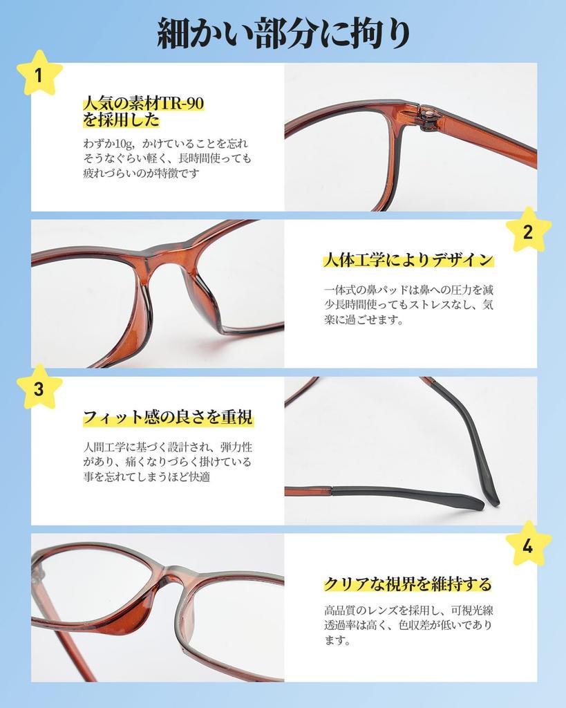 [CEETOL] Reading Glasses for Men and Women, Ultra-lightweight, Blue Light Blocking, UV Protection, Stylish, Compact, Portable, Comes with a Dedicated