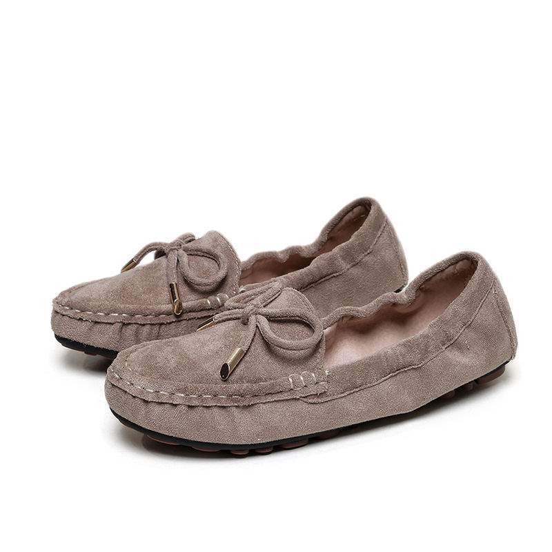 Soft-soled shoes women s spring and autumn beanie shoes women s flat-soled single shoes mother shoes lazy loafers 35