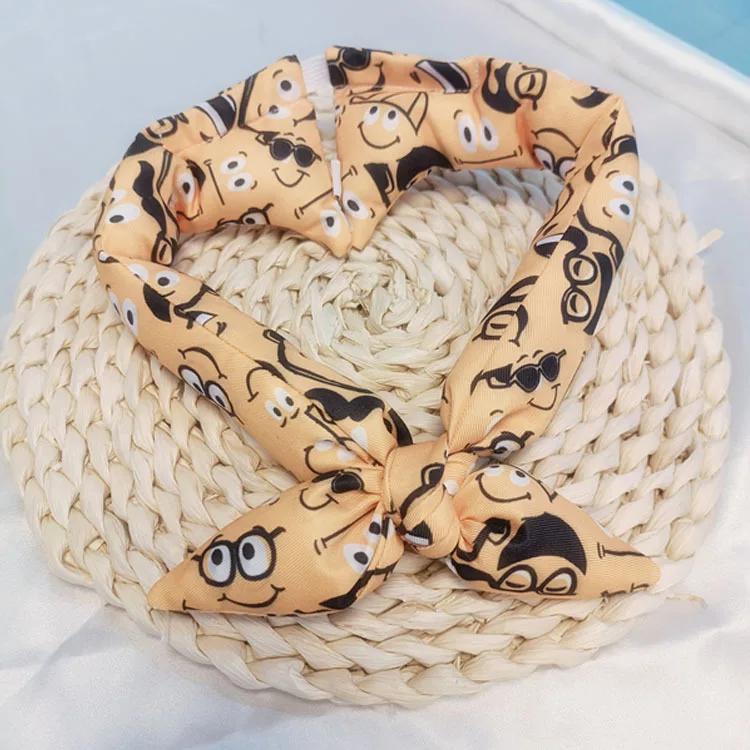 

Собачьи банданы Акита Шиба Шарф Мягкий воротник Моющиеся Банты Аксессуары Японский фермерский стиль Хлопок Собачьи слюнявчики Мода для питомцев S 26-34cm жёлтый