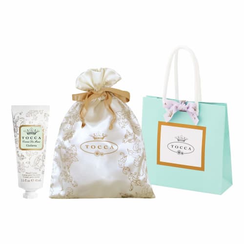

TOCCA (Tocca Beauty) Подарочный набор кремов для рук, чтобы влюбиться в аромат, включает сумку на кулиске и шоппер. Освежающий и сладкий аромат Джульетты о