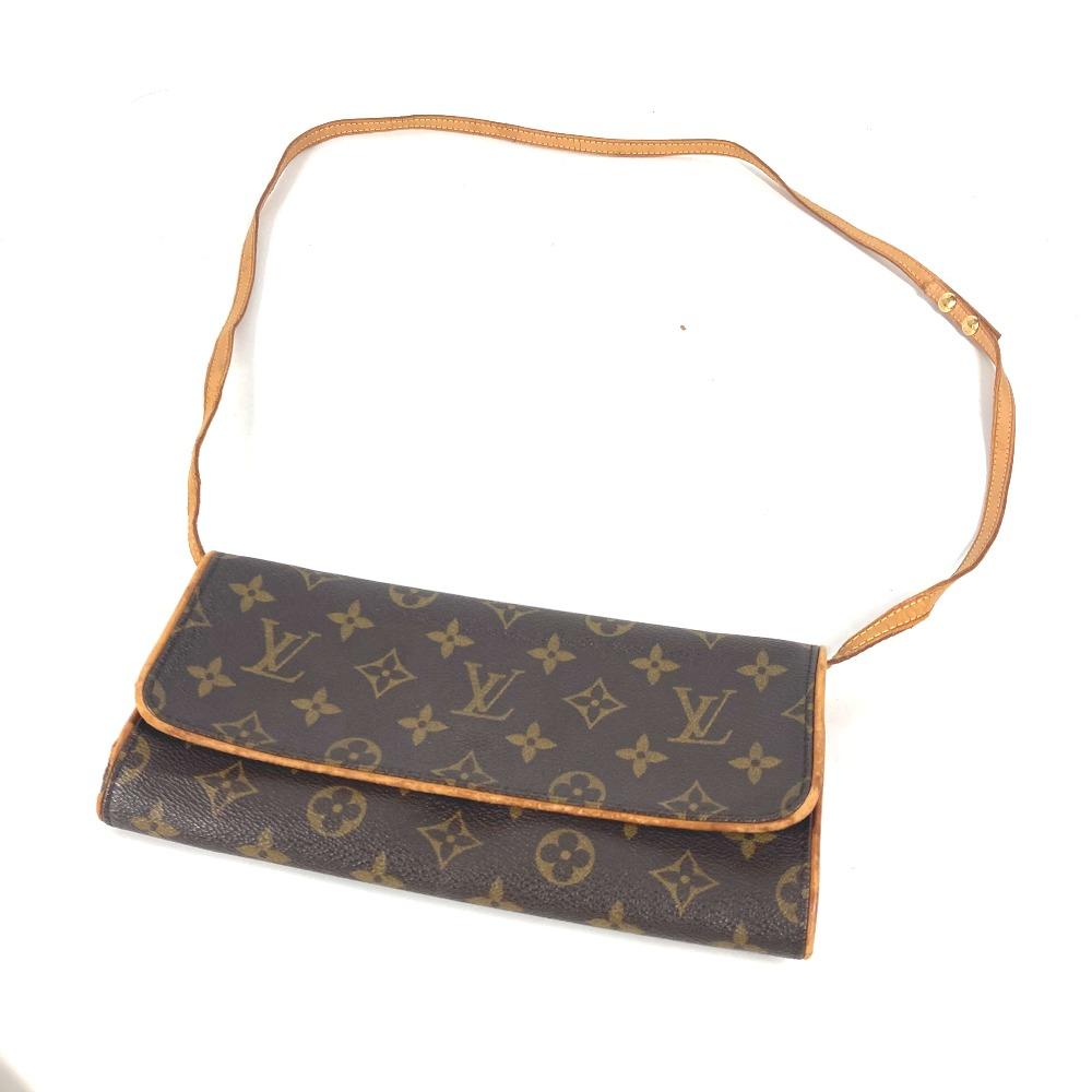 Louis Vuitton M51852 Monogram Pochette Twin GM Pochette 2WAY Clutch Shoulder Bag
