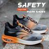 Fashion Air Cushion Work Safety Shoes For Men Breathable Work Sneakers Man Steel Toe Shoes Women Anti-puncture Safety Protective Shoes