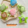 Adorable Turtle Plush Brooch Pendant for Kids' Bags & Clothes