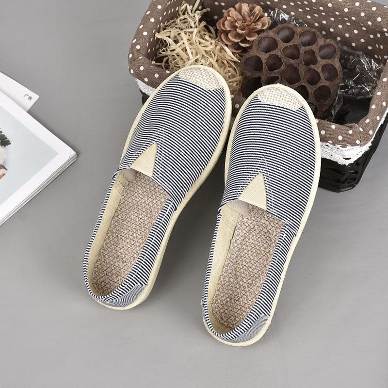 Women's Fashion Spring Summer Casual Flat Shoes Round Toe Loafers Shoes Fisherman Boat Shoes Women Lazy Hemp Rope Weave Shoes
