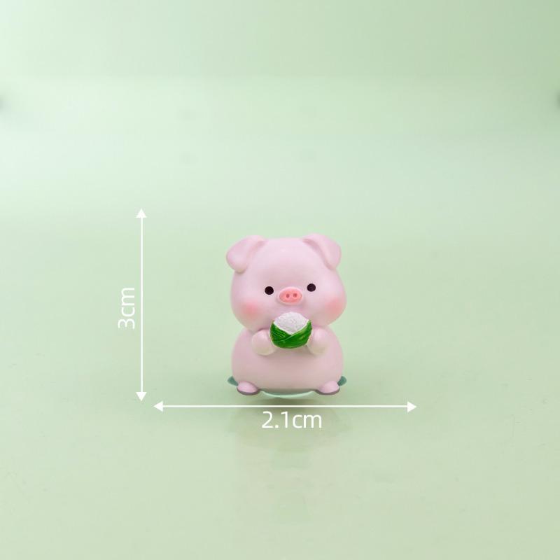 Cute Micro-landscape Dragon Boat Festival Zongzi Little Pig FoodToys DecorationsGifts Accessoriesand Small Desktop Ornaments