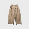 City Fanpin 2024 Spring Men's Loose Wide-Leg Multi-Pocket Work Pants - Solid Color
