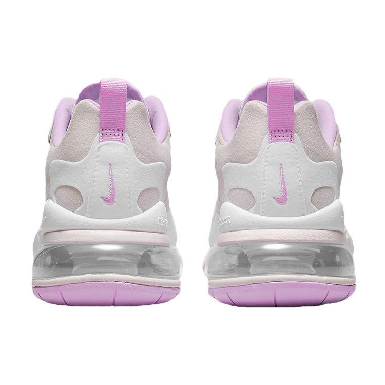 Nike Air Max 270 React Women White Fuchsia Glow Platinum Violet CZ1609-100