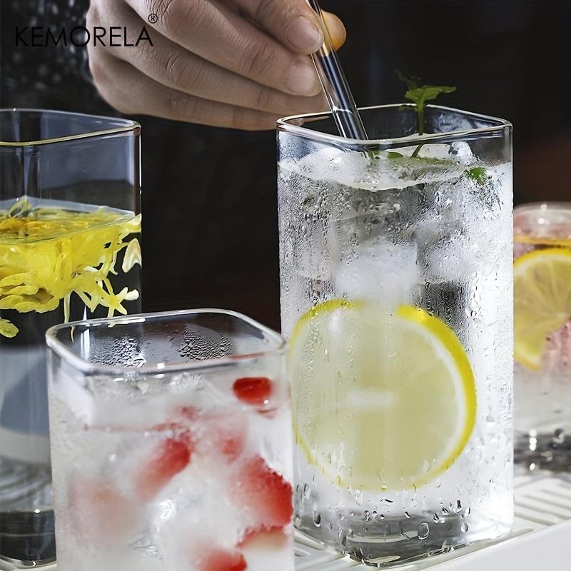 4PCS Drinking Glasses Cups 443/560ML Thin Highball Glasses Clear Tall Glass Cups For Water Juice Beer Drinks And Cocktail