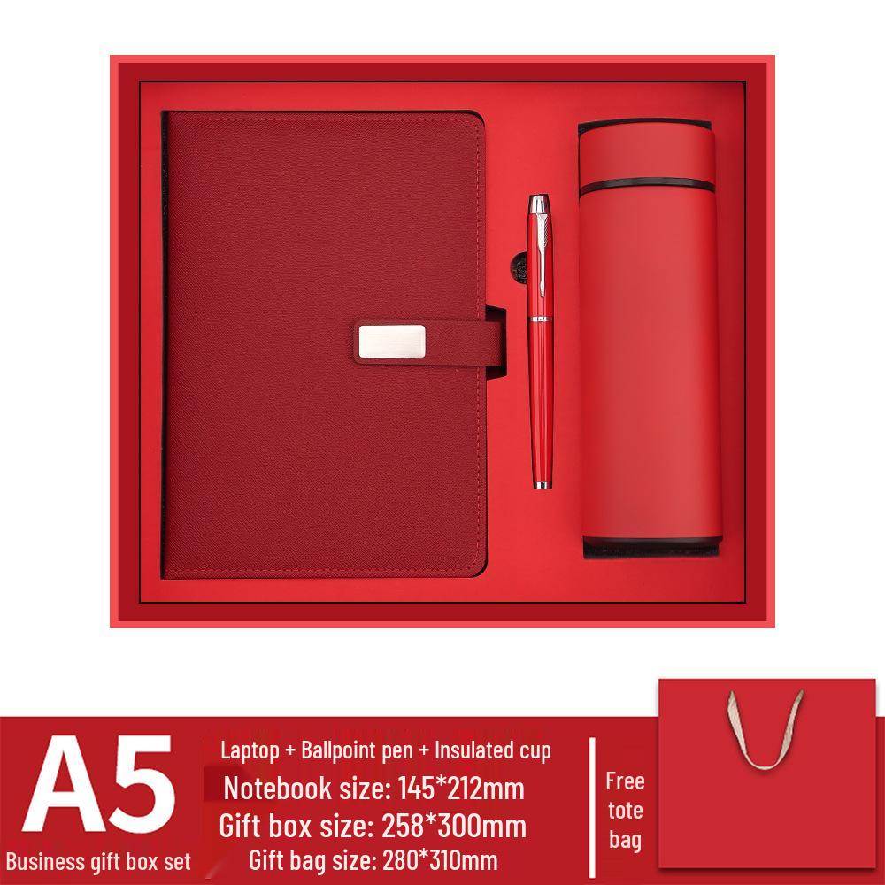 A5 Suede Sheepskin Notebook with Custom Gold & Silver Logo Hot Stamping for Business Meetings