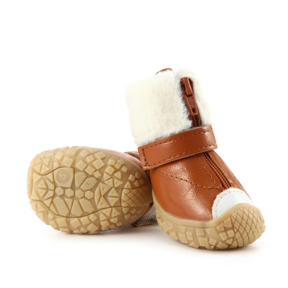 4 Stück/Set Verdicken Winter Hundeschuhe Wasserdicht Haustier Warme Stiefel Pfotenschutz Hundezubehör