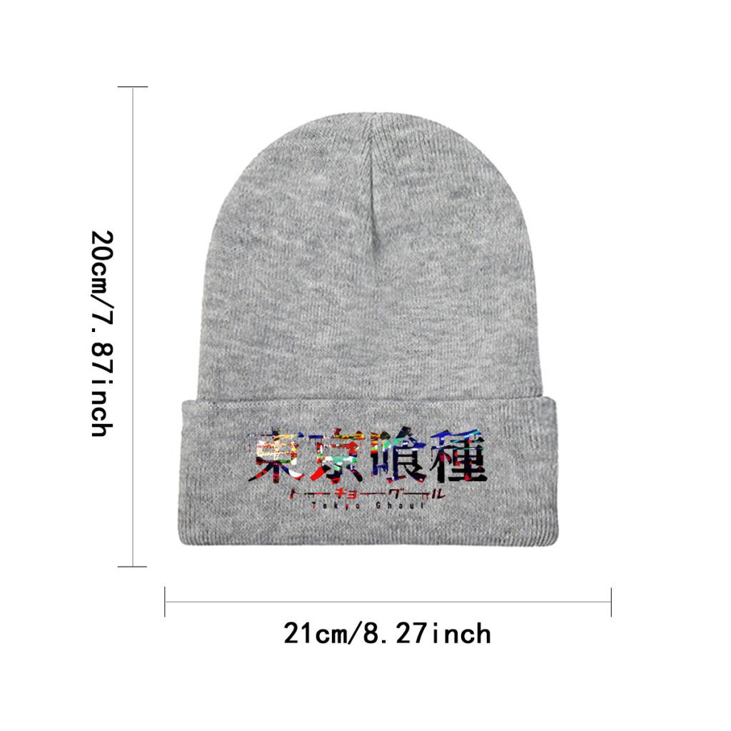 Tokyo Ghoul Strickmütze, Mützen, Wintermützen, warme Polyester-Freizeitmütze, Unisex, Damen