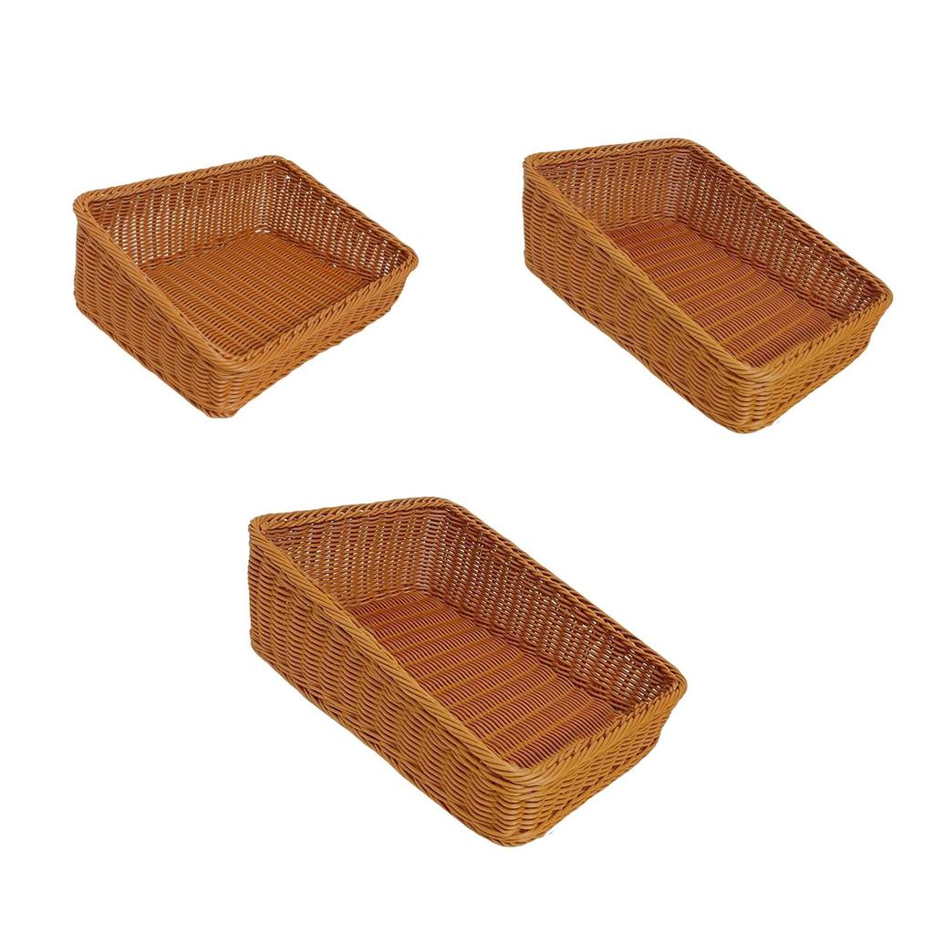 Woven Basket, Rustic Style, Multifunctional Snack Tray, Bread Basket, Fruit