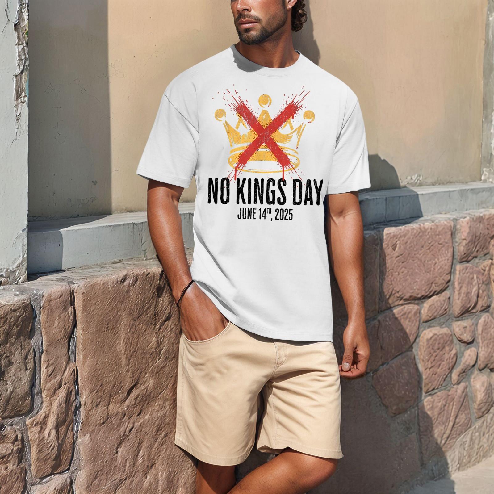 

Летняя мужская популярная футболка с круглым вырезом и коротким рукавом с принтом XL белый