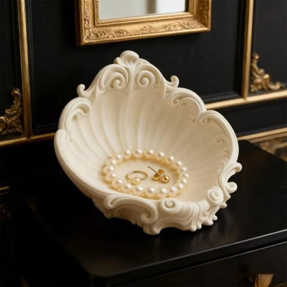Minimalist 3D Printing Shell Jewelry Tray Creative INS Jewelry Storage Holder Elegant Simple Mini Key Tray Desktop Ornaments