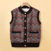 YUZHAOLIN Women's Plus Velvet Warm Vest for Elderly