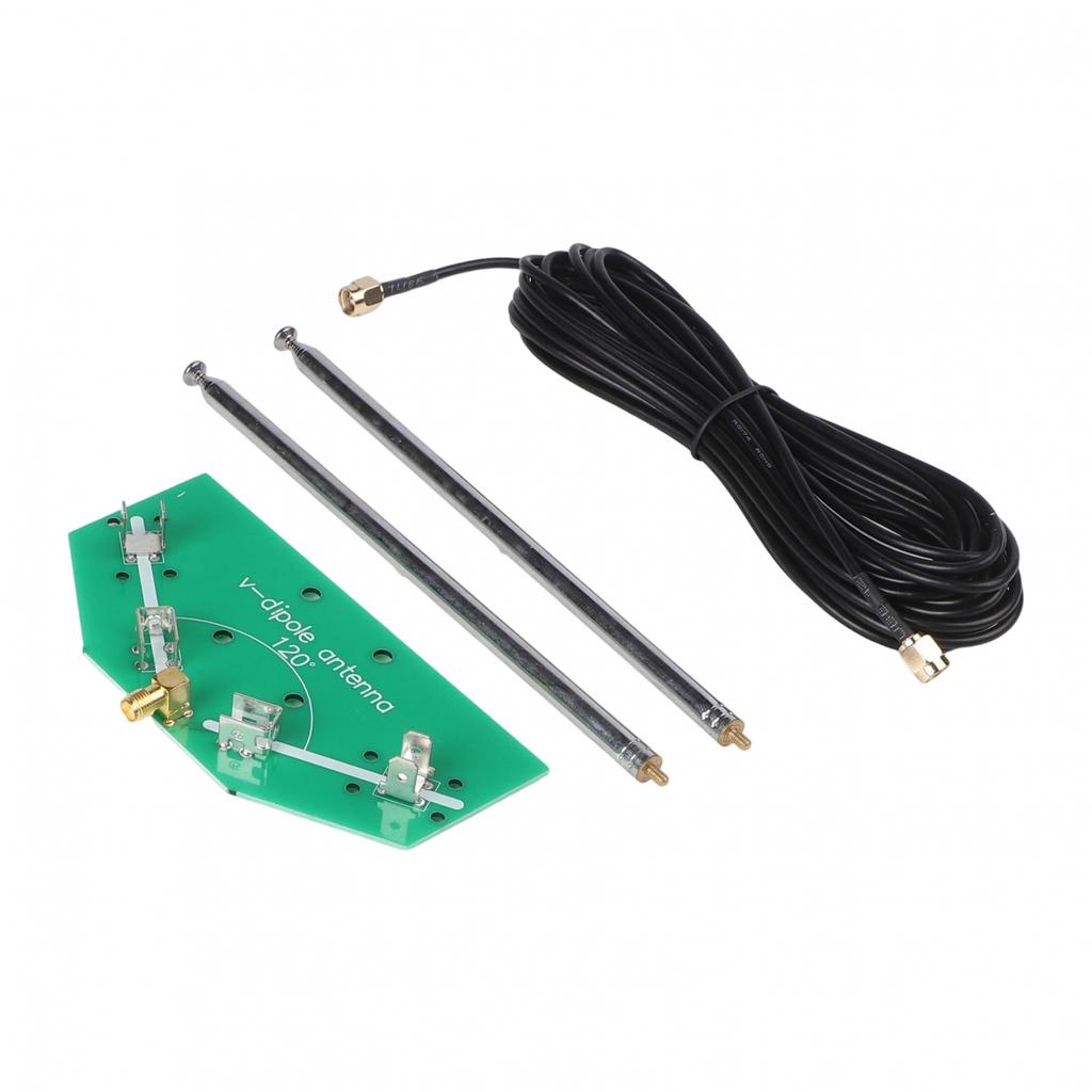 Soldering Required V Dipole Antenna Kit with Adjustable Length Features