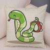 Cute Cartoon Animal Cushion Cover T Rex Dinosaur Unicorn Cat Dog Print Kids Room Decorative Pillow Case Home Gift