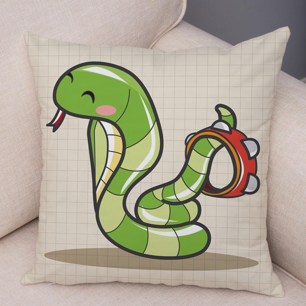 Cute Cartoon Animal Cushion Cover T Rex Dinosaur Unicorn Cat Dog Print Kids Room Decorative Pillow Case Home Gift
