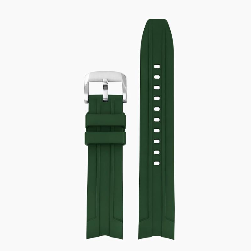 

21 Quick Rrelease Rubber Watchband for Longines L3.781 Sports Diving Silicone Strap Rosini Medal Radar Series fluororubber strap 21mm