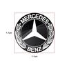 New For Mercedes Benz 11/14mm Aluminum Car Key Badge Sticker For Mercedes Benz W203 W204 W211 W210 W124 AMG W202 W212 W220 W205