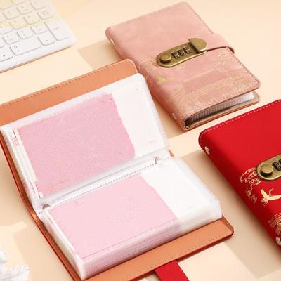 With Password Lock Saving Money Binder Wallet Storage Account Book Planner Organizer  Family