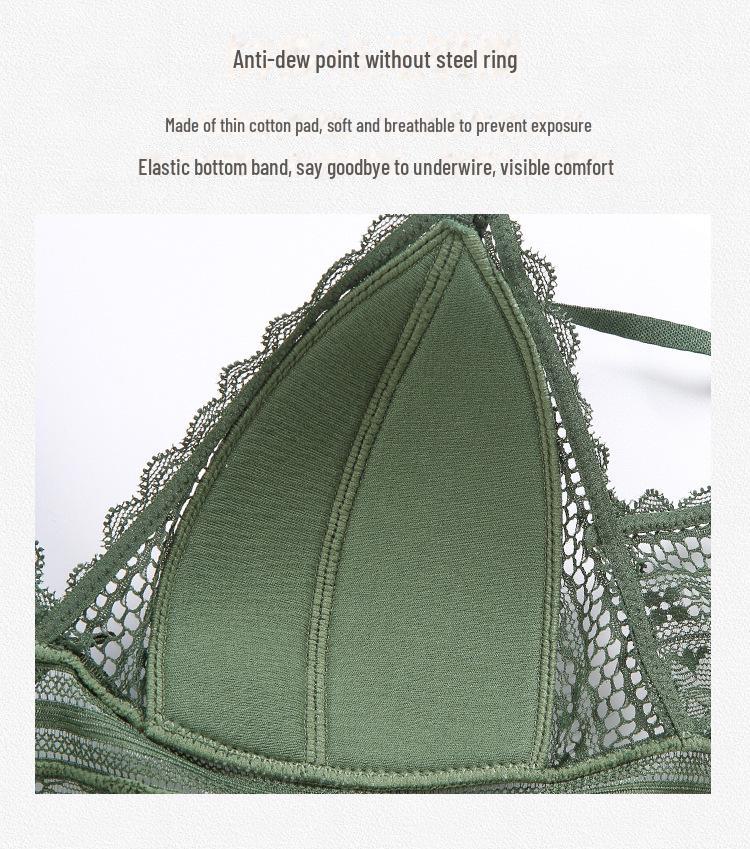 Soutien Triângulo Francês de Renda Elegante - Sem Aro, Design Sexy nas Costas