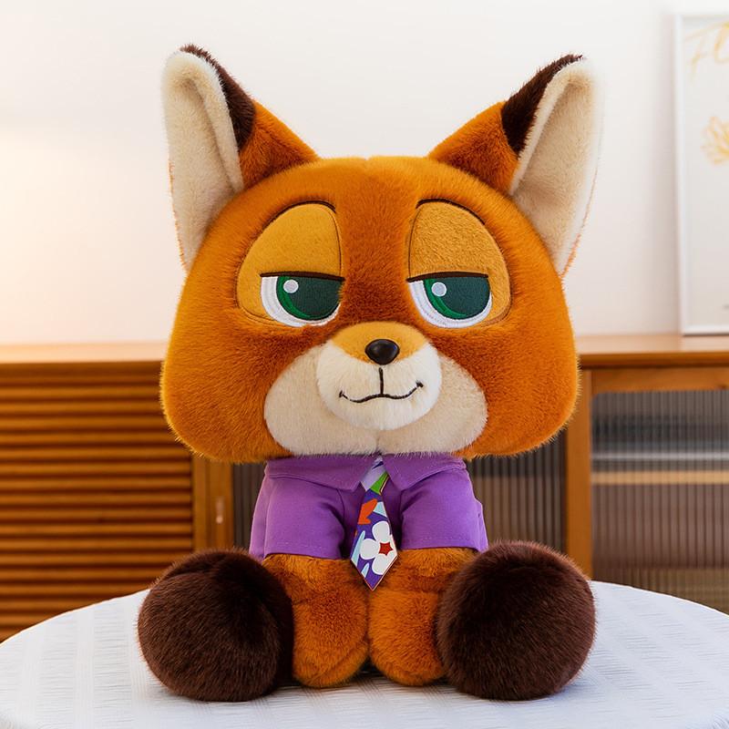 

Cute Cartoon Fox Plush Toy With Pp Cotton Filling For Kids And Gifts FoxSuitNick,35cm