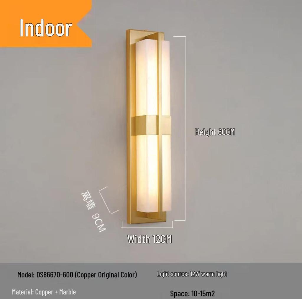 Spanish Alabaster Wall Lamp for Hotel, Villa, Stairway, Bedroom & Corridor Decor