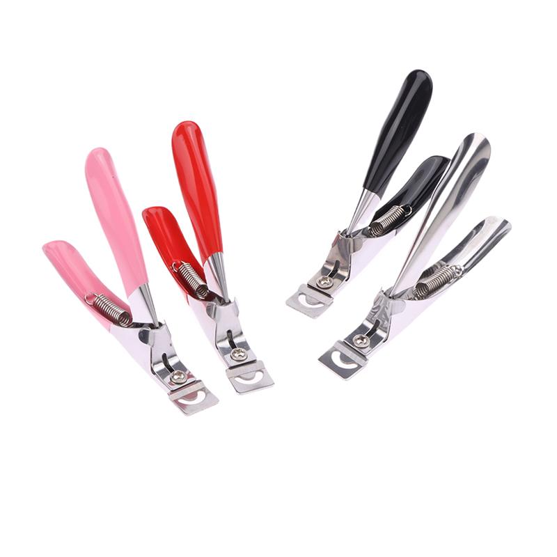Nail Art Tips Clipper Trimmer Scissors Round Edge Finger Cutter False Nails Manicure Tool