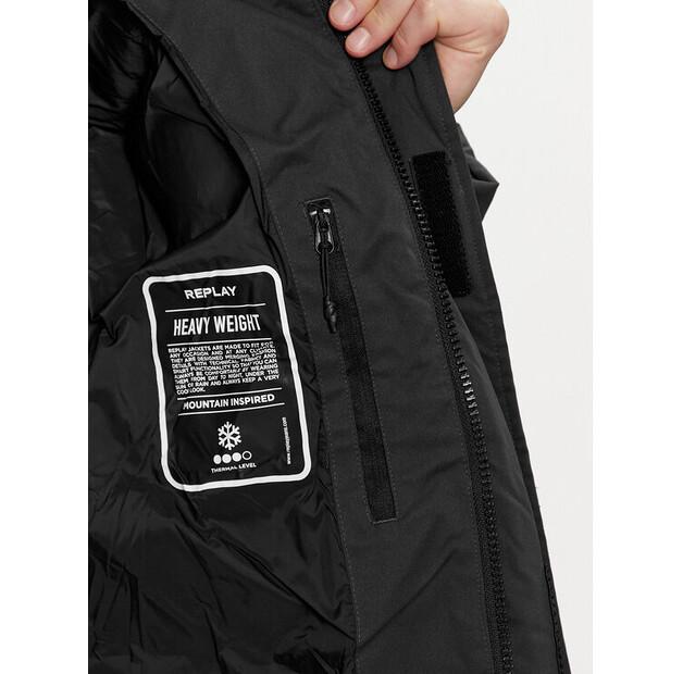 Winter Jacket REPLAY M8356.000.84730, Black, Standard Fit