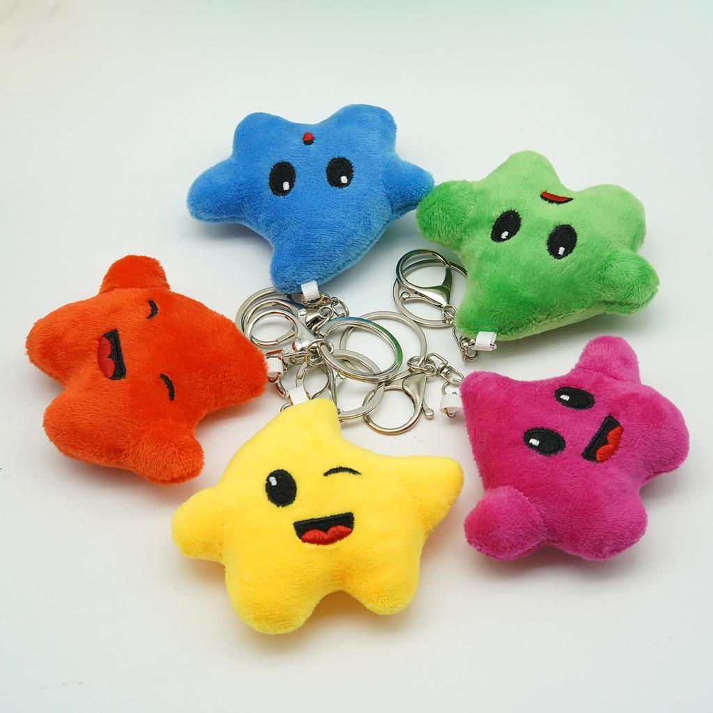 Colorful Star Plush Toy Cute Star Shaped Pillow Soft Stuffed Doll Kids Birthday Gift