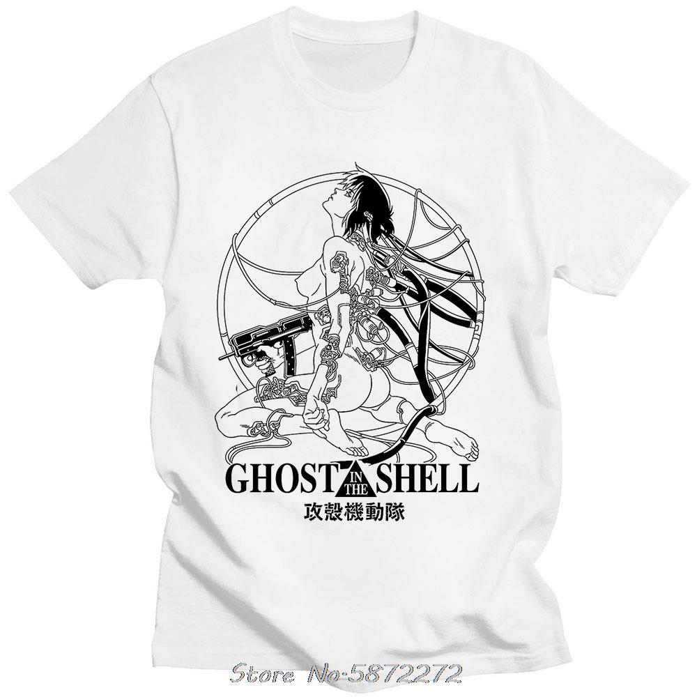 Kusanagi Motoko Ghost Soldier Ghost In The Shell T-Shirts Women Cotton T Shirt Anime Short Sleeve Tee Shirt Clothes Streetwear Top