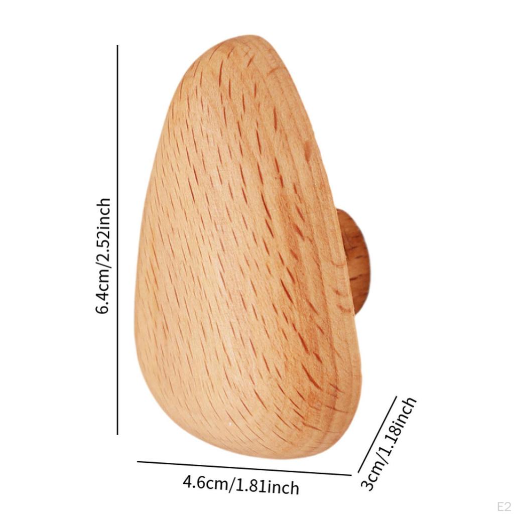 Wall Mounted Wooden Coat Hook Organizer for Home And Office