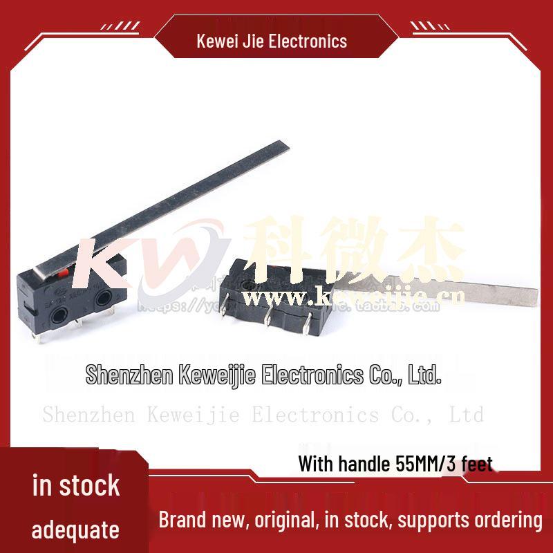 KW12 Microswitch: Copper Contact, 5A, 125/250V, 2/3-Pin, Press-On Stroke Limit Button Switch