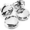 2.2IN 56MM Wheel Center Hubcaps Universal Center Cover Replacement-4Pcs Chrome Silver, Outer 2.2in/55.8mm, Inner 2.02in/51.3mm