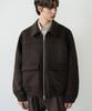 Draw Fit Wool Zip-Up Big Pocket Blouson Jacket [Black]