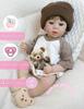 Wiedergeborene Babypuppe 50 cm/Geschenke für Mädchen/6 Zubehörteile