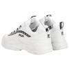 FILA Ray Repeat Leather Comfortable Versatile Low-Top Dad Shoes Women sneaker Black White 5RM00816_112