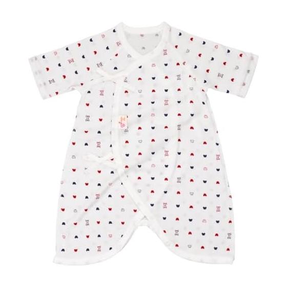 [Baby Castle] Combination Underwear 50-60 Tricolor Milling Made in Japan